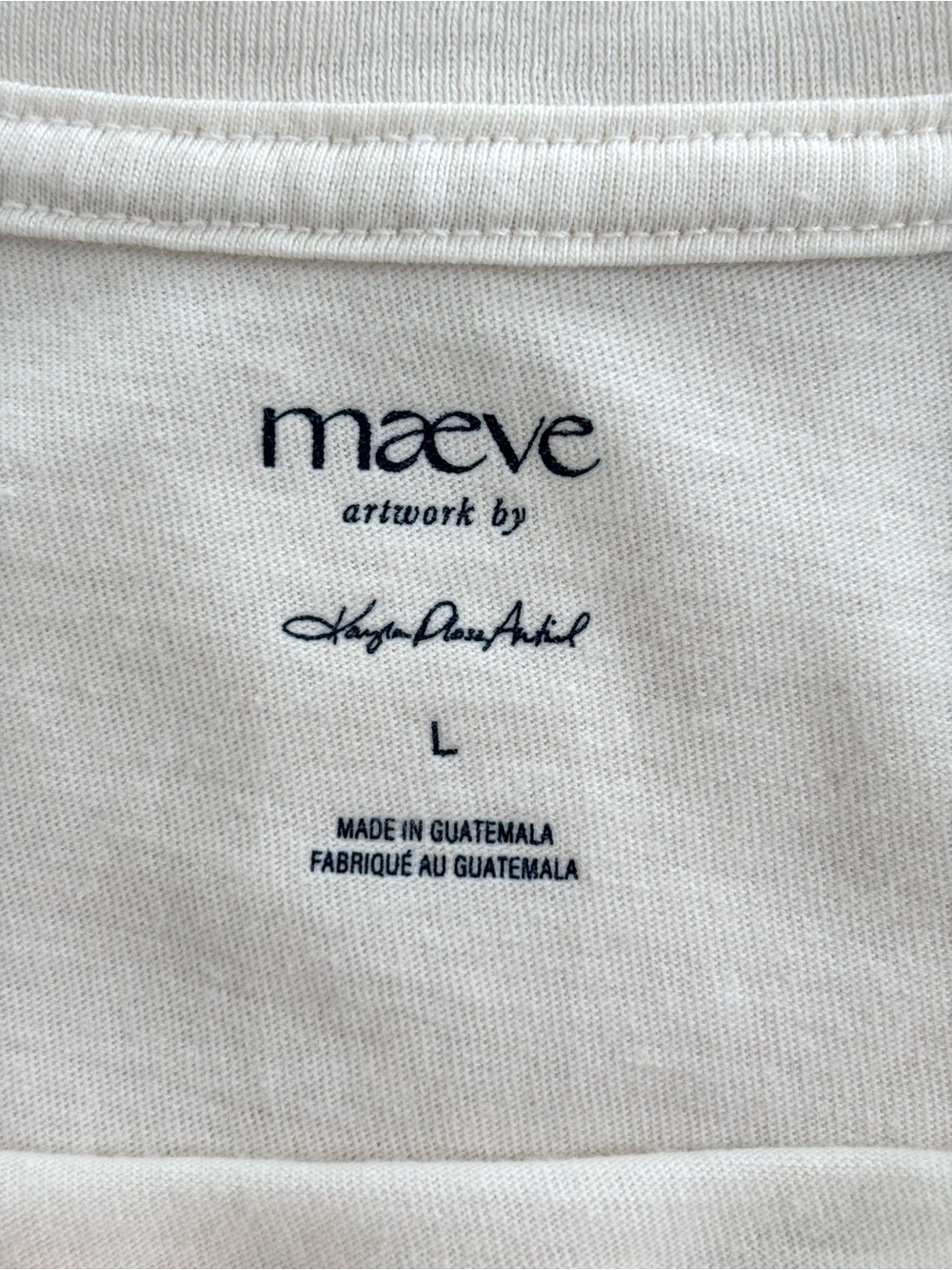 Anthropologie Maeve Caitlin Golden Labrador Retriever Dog T-Shirt NWT Cotton L - Picture 8 of 11